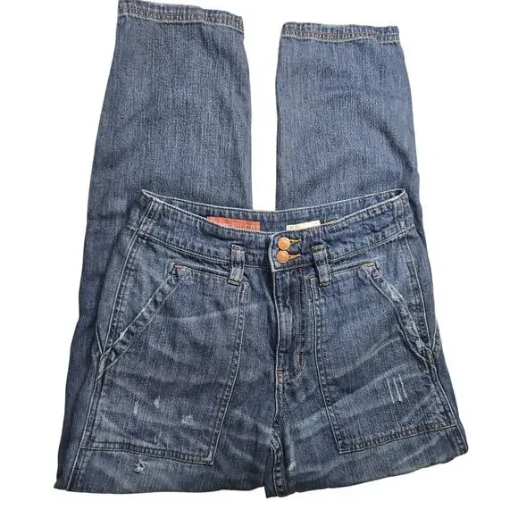 Anthropologie Pilcro Denim Medium Wash Jeans Size 4 Y2k Style