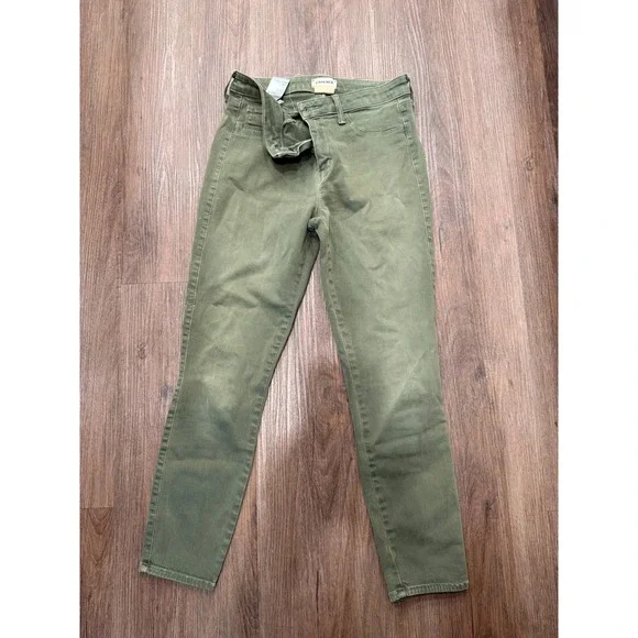 L'AGENCE Margot High Rise Skinny Jeans Picholine Green‎ 28 2294LMD Made in USA