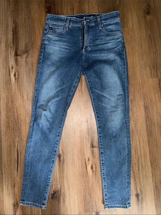 AG Adriano Goldschmied Skinny Jeans in Medium Blue
