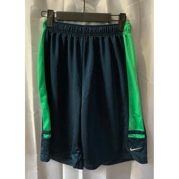 Nike Kid’s Size L Blue/Green Basketball Outdoor Athletic Shorts