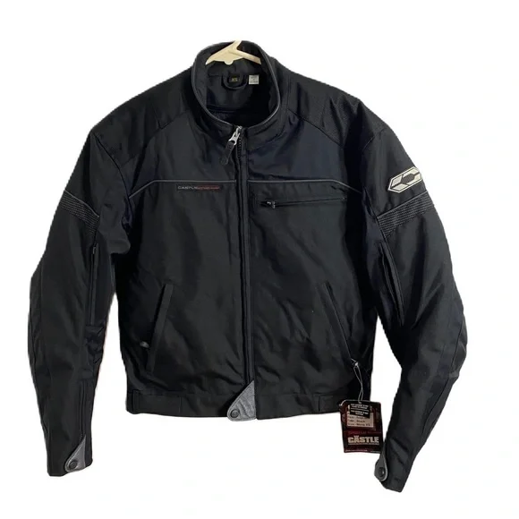 Castle Escape Jacket XS Men’s Black Motorcycle Utility Coat NEW