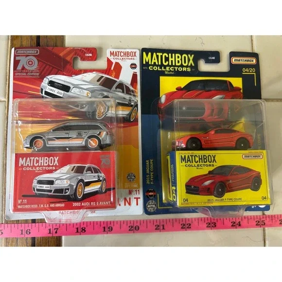 Matchbox Collectors 70th Anniversary Audi R6 Avant & Jaguar‎ F-Type Coupe