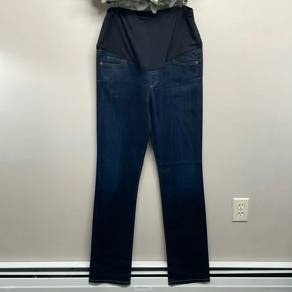 Citizens Of Humanity Maternity Jeans Ava Straight Leg Belly Panel Faith 32