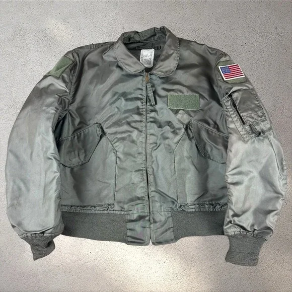 Vintage CWU-36P Flight Jacket XL Alpha Industries Green Flyers Summer Nomex 80s