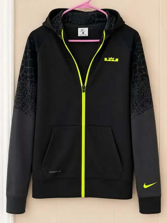Youth Nike LeBron James Therma-FIT Full-Zip Basketball Hoodie Jacket