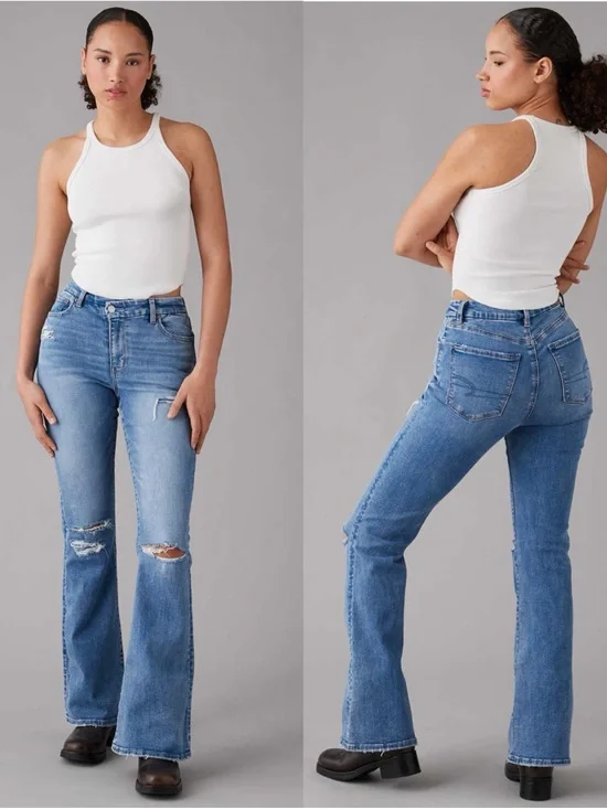 AMERICAN EAGLE Curvy Super High Rise Flare Jean
