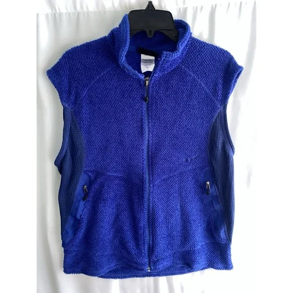 Patagonia R2‎ Fleece Vest Mens Large Blue Full Zip Regulator 25152 LOGO