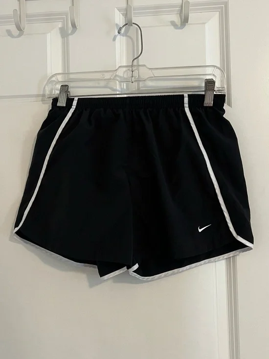 Nike Girl’s Black Running Shorts with White Trim
