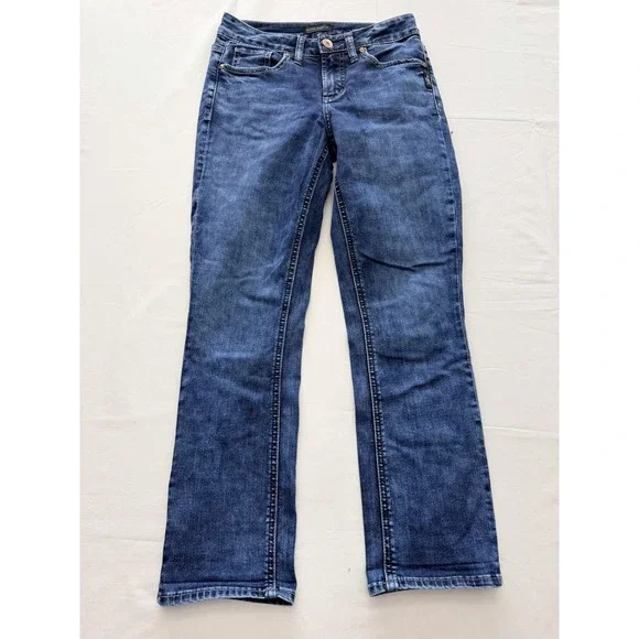 Silver Jeans Co Suki Capri Jeans Womens 26 Blue Med Wash Mid Rise 26x23.5 Denim