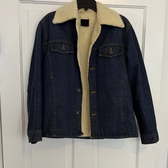 Vintage Sherpa Lined Sears‎ and Roebuck Denim Jacket