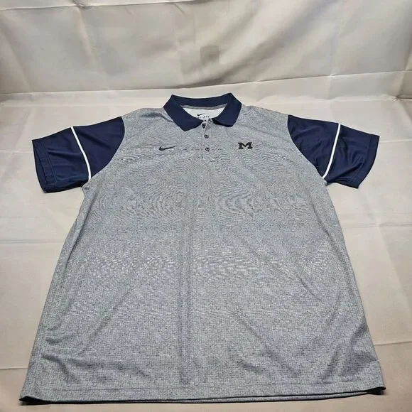 Nike‎ Dri Fit XXL University Of Michigan Polo