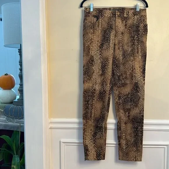 Lauren Ralph Lauren Rattlesnake Print Jeans
