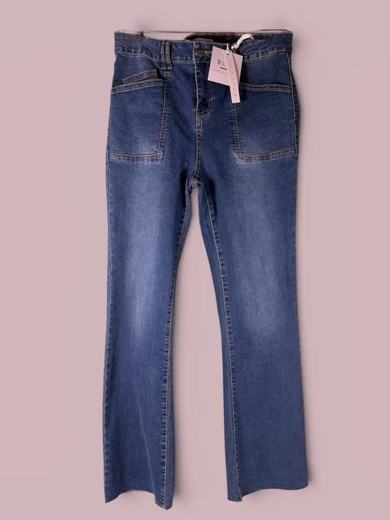 Bleu Women’s Skyrise Bootcut Trouser Jeans Blue Size 12 NWT