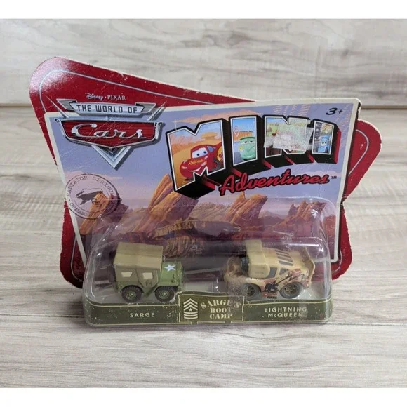 Disney Pixar World of Cars Mini Adventures -Sarge's Boot Camp - Sarge & McQueen