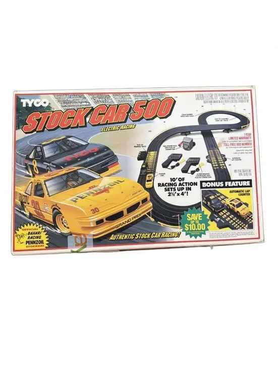 Tyco Stock Car 500 Electric Racing Vintage Slot Car Track See Full Description