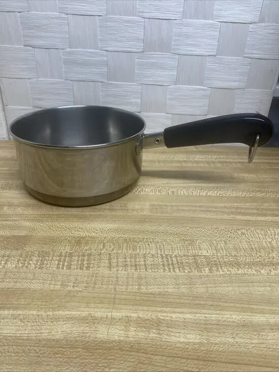 Vintage Revere Ware 1801 1 Qt Copper Bottom Saucepan Pot Made in USA Cookware