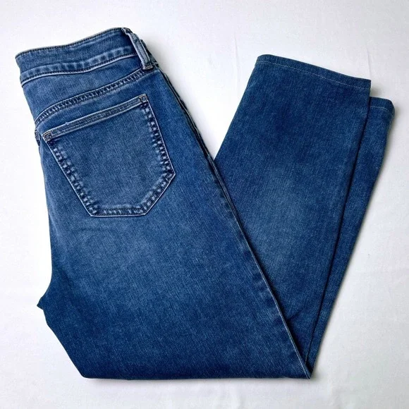 Chico's Mid Rise So Slimming Girlfriend Slim Leg Ankle Jeans Size 0.5/6 Blue