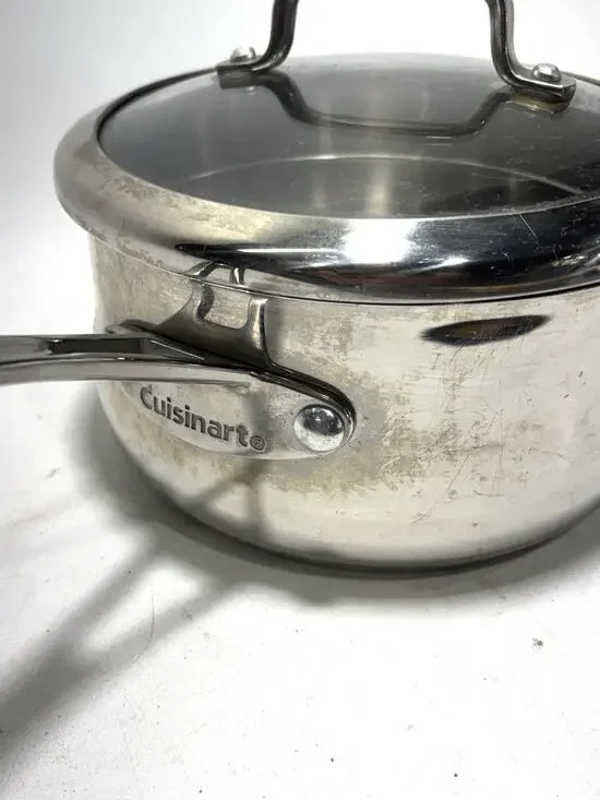 Cuisinart 2 Qt Stainless Steel Pour Saucepan w Lid 419-18P Spout