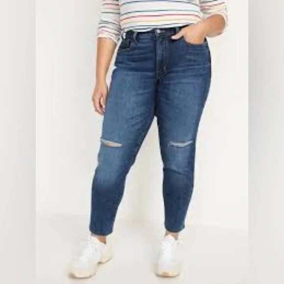 Old Navy Women's O.G. Straight Jeans Size 4 Petite NWOT High Rise Ankle