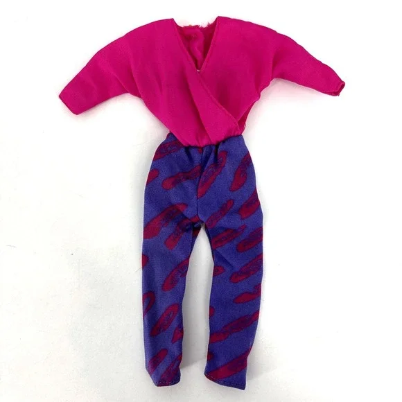 Vintage Barbie Pantsuit #7904‎ Fashion Fun Purple Pink 1980s Jumpsuit Original