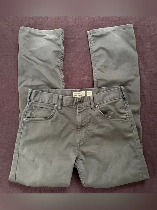 Patagonia Iron Clad Organic Cotton Pants Mens 30x32 Gray Straight Workwear Outdo