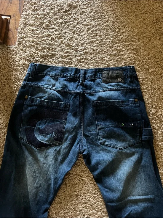 Ecko Unlimited Men's Slim Straight Dark Blue Jeans