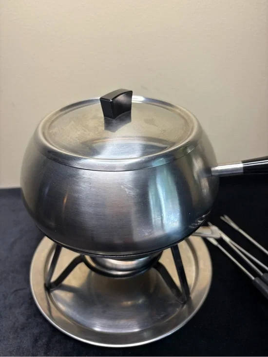 WMF Cromargan Switzerland Vintage FonduePot Set