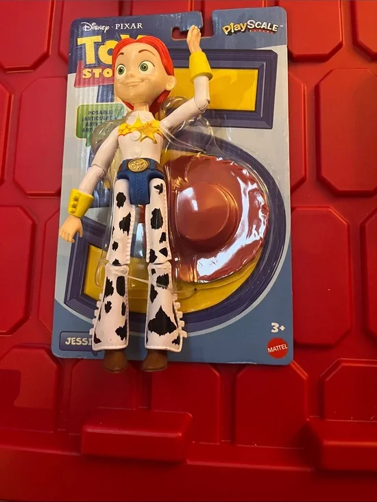 Mattel Toy Story Jessie Posable Figure - Red, White, Yellow, Blue, Brown