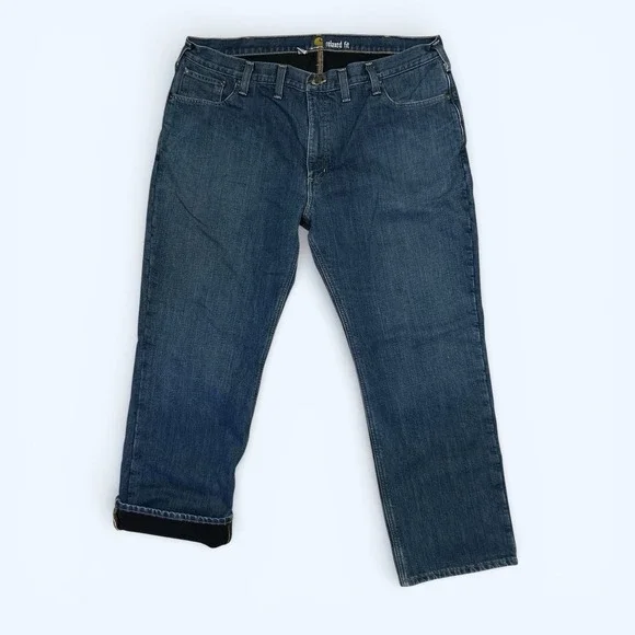 CARHARTT JEANS‎ LINED MENS 44X32 RELAXED FIT 102803