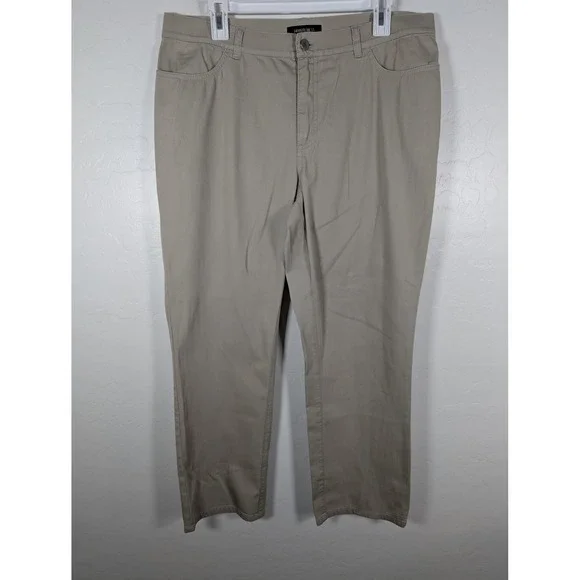 Lafayette 148 Pants Womens 12‎ Stretch Casual Straight Leg Lightweight Workwear