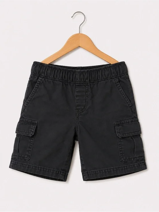 Children’s Place Kids Cargo Shorts in Black 4