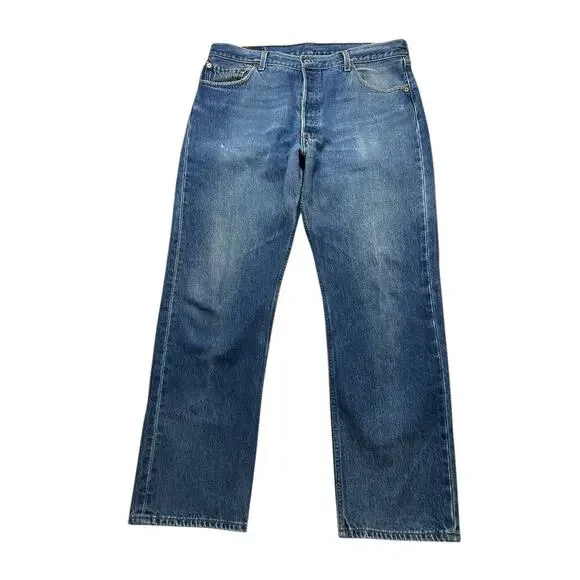 Vintage 90s Levi's 501xx Made in USA 38x33 Actual 36x32 Wash‎ Faded Distress