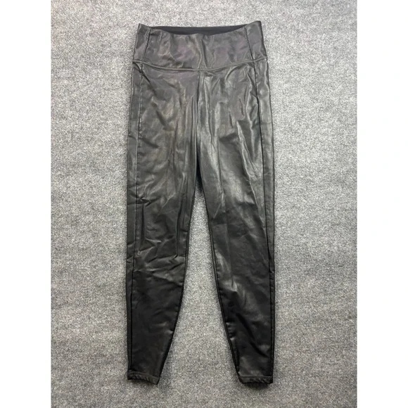Athleta Faux Leather Leggings Womens Small Black High Rise Stretch Pants