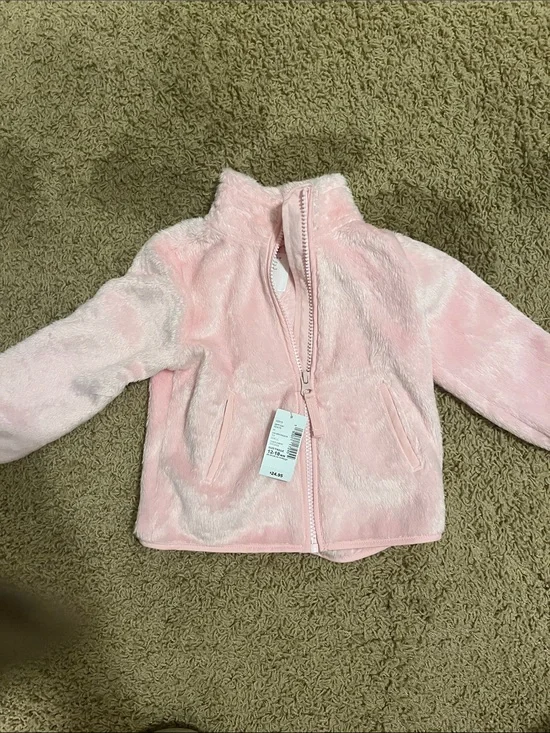 The Children's Place Plush Pink Zip-Up Jacket