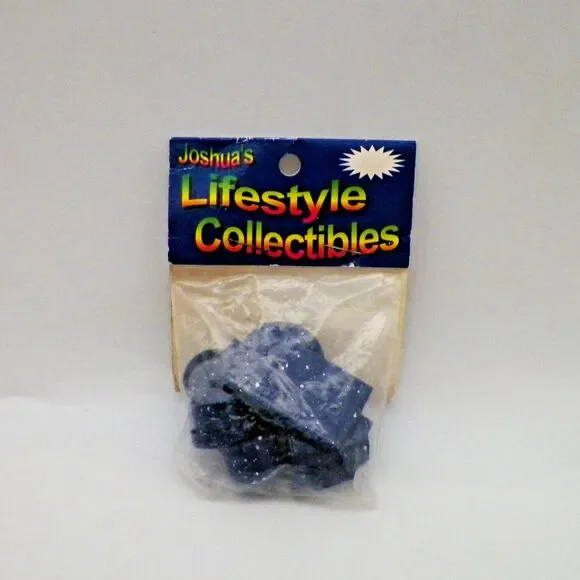 Joshuas Blue Enamelware Pots & Pans Spatterware Miniature Dollhouse
