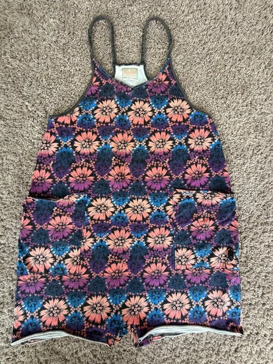 EUC FP Movement by Free People Floral Shortie Romper Small