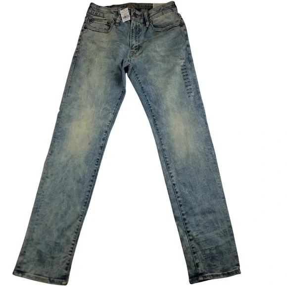 American Eagle Mens Extreme Flex Slim Straight Acid Wash Jeans Blue 29x32 4202