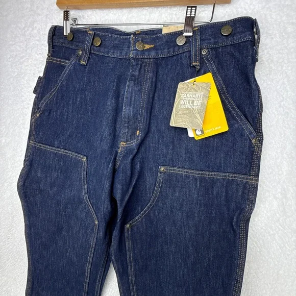 Carhartt Double Front Rugged Flex‎ Relaxed Fit Utility Logger Jeans 33x32 NWT