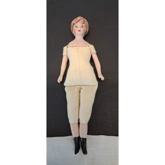 Antique German Bisque Shoulder Head Doll 6