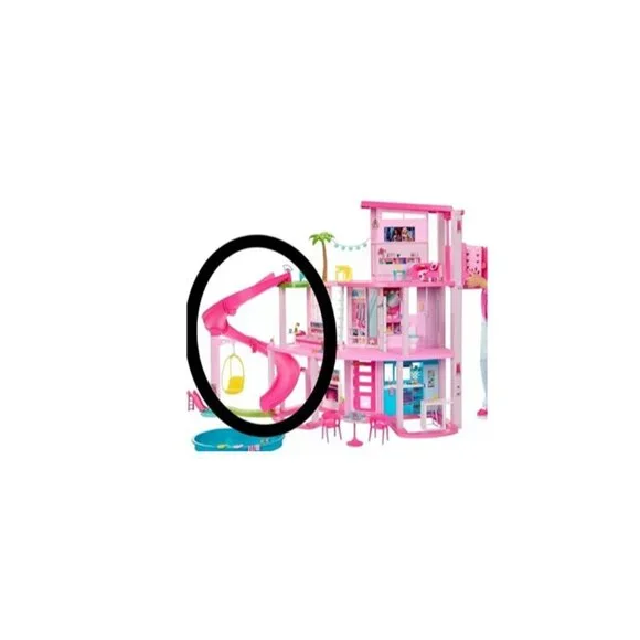2023 Barbie Dream House Pink SLIDE Replacement Parts 5 Pieces HMX10