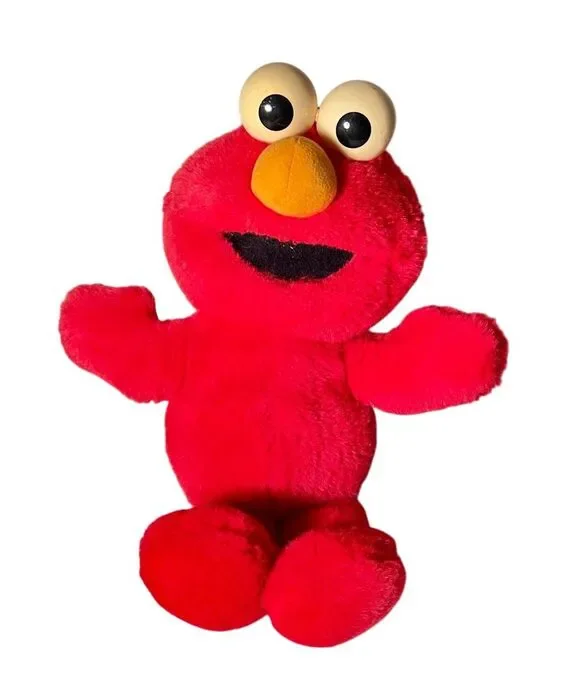 Vintage 1997 Tyco Sesame Street Original TICKLE ME ELMO Plush