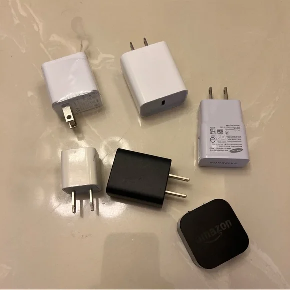 Charger Cubes/blocks‎ (set of 6, Samsung, Amazon)