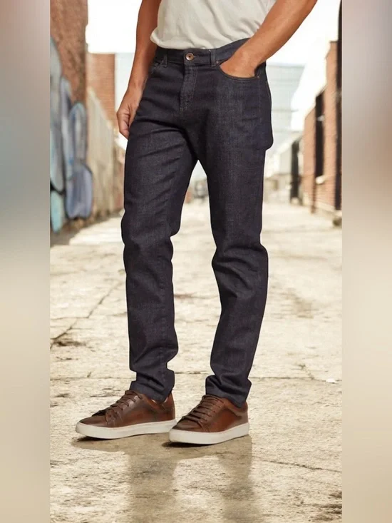 Rye 51 Candiani Italian Stretch Denim Rocco Wash Men’s 32” Straight Leg Jeans