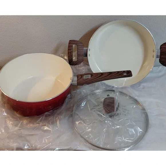 Robert Irvine 3 Pc Ceramic Nonstick Cookware Set 9