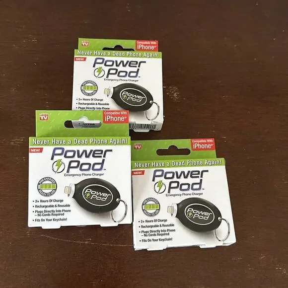 As Seen on TV | Power Pod Keychain Quantity 3 NIB