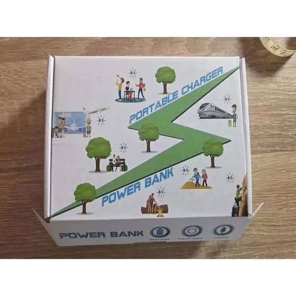 Portable Power Bank 30000mAh 111Wh DC06 External‎ Battery Type-C USB-A Black