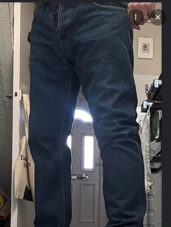 Nudie Jeans Even Steven Blue Dry Denim Straight Slim 36x31