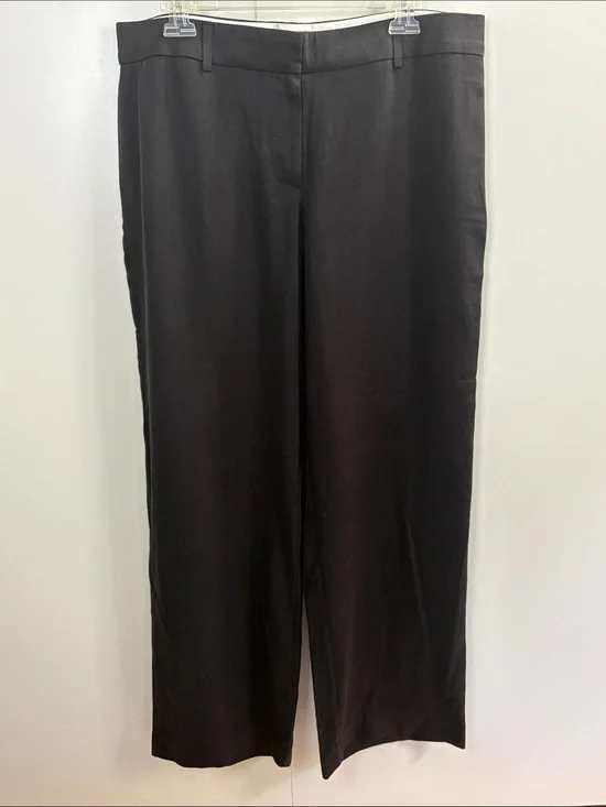 Reformation Black Wide-Leg Trousers 10