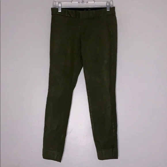 Banana republic Sloan olive green straight pant women’s 2 small
