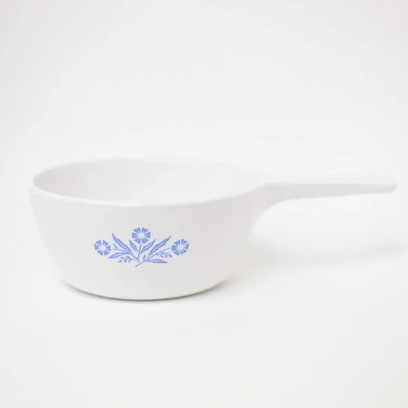 Vintage Corning Ware Saucepan P-81-B Blue Cornflower White 1‎ Pint Skillet MCM